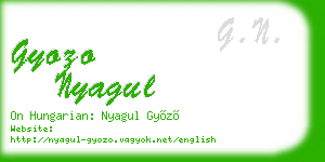 gyozo nyagul business card
